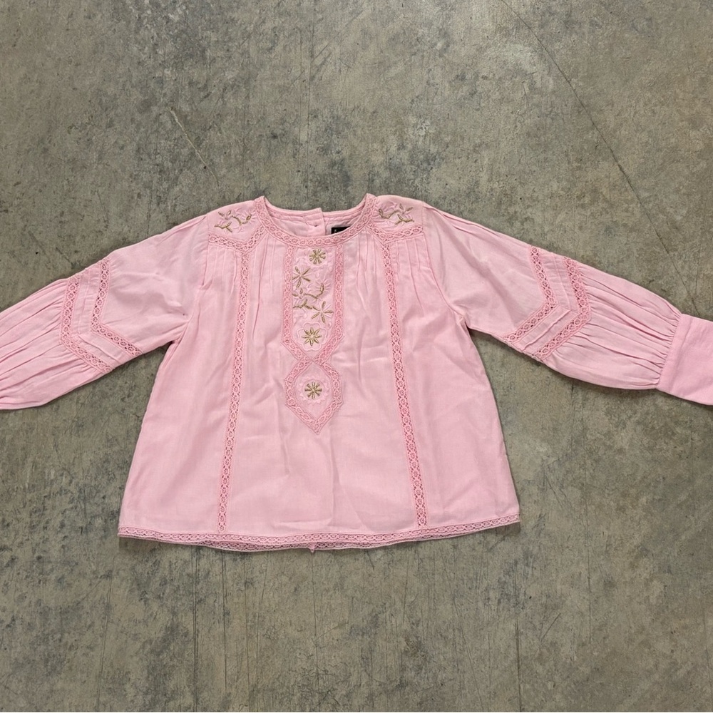 Pink‎ Embroidered Kids Top